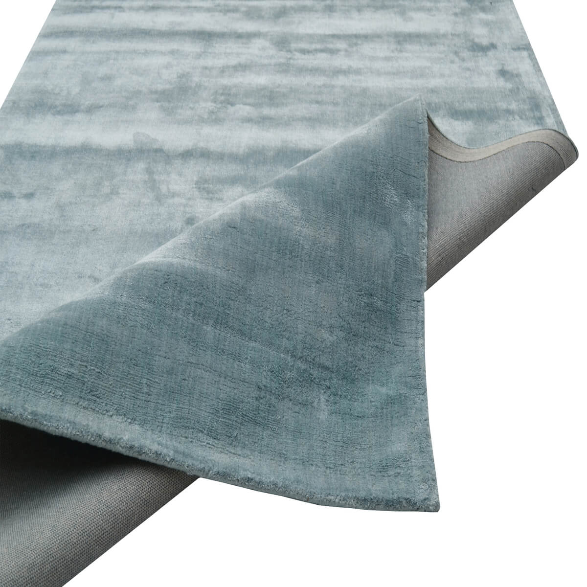 Distressed Sea Blue Handmade Viscose Rug (Available in 4 Sizes)