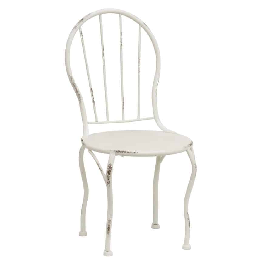 Distressed White Mini Chair Display / Pot Stand - 39.5cms