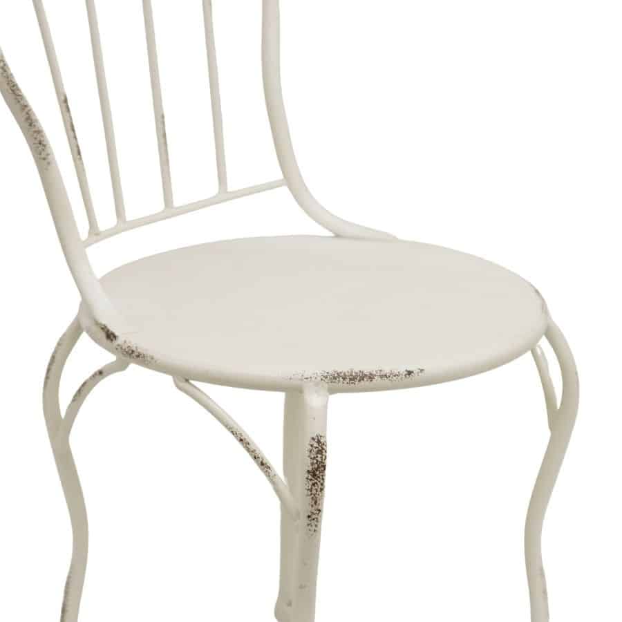 Distressed White Mini Chair Display / Pot Stand - 39.5cms