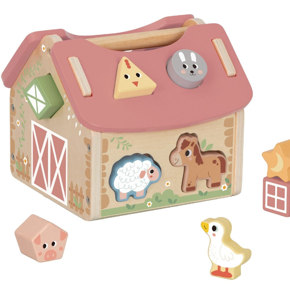 Farmhouse Shape Sorter Play Set