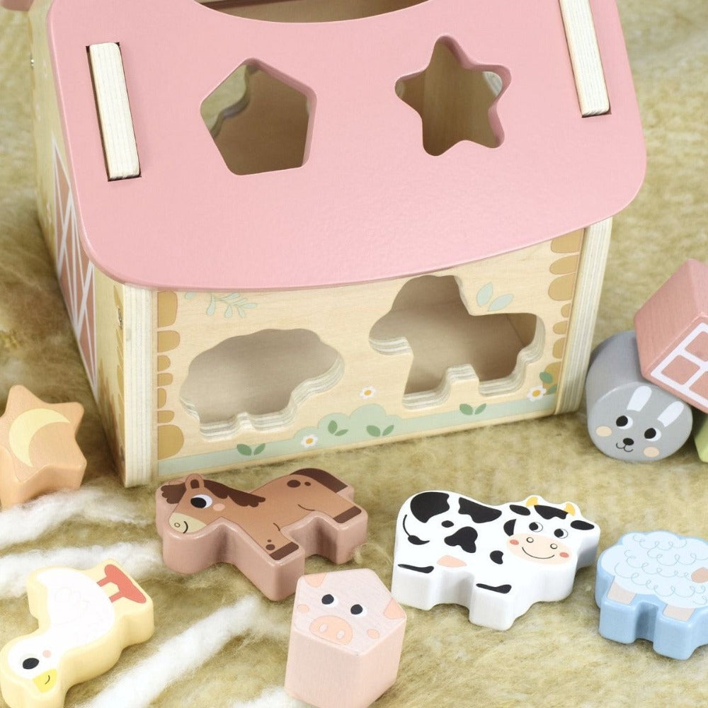 Farmhouse Shape Sorter Play Set