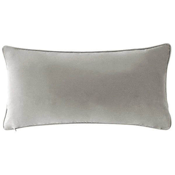 Dove Grey Boucle Cushion with Feather Insert - 80x40cms