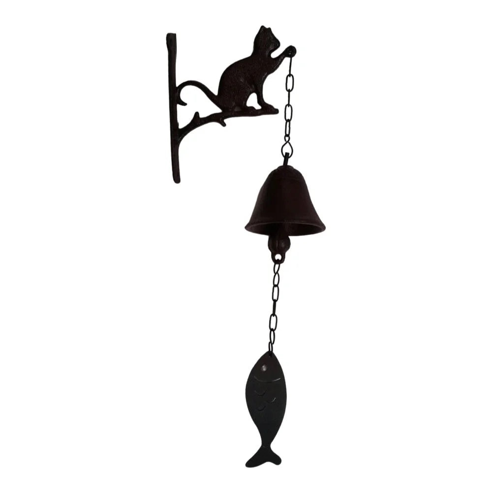 Downbridge Cast Iron Cat Wind Chime