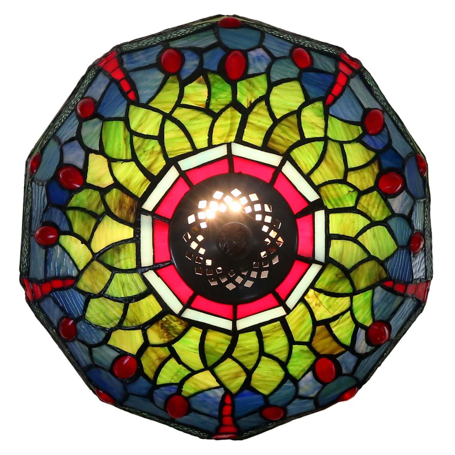 Dragonfly Stained Tiffany Style Glass Table Lamp (Available In 2 Colors)