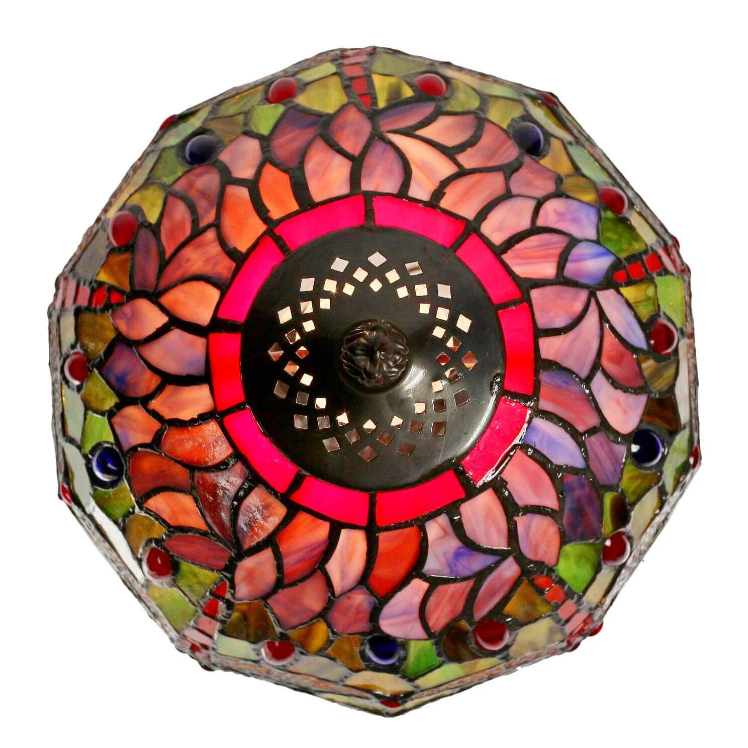 Dragonfly Stained Tiffany Style Glass Table Lamp (Available In 2 Colors)