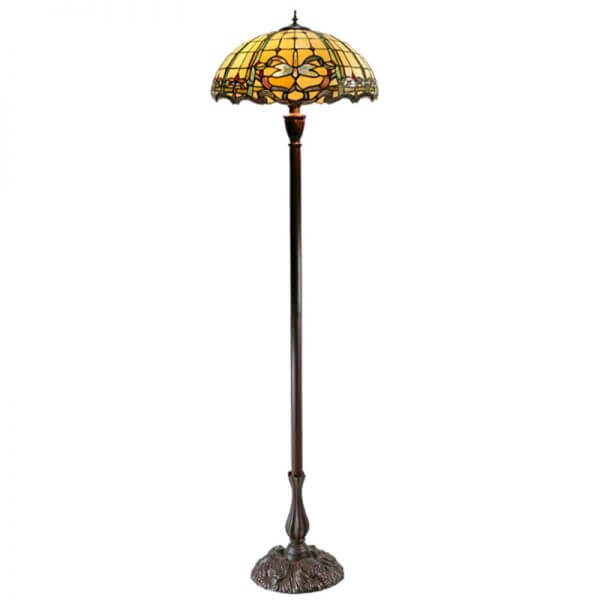 Dragonfly Tiffany Stained Glass Floor Lamp