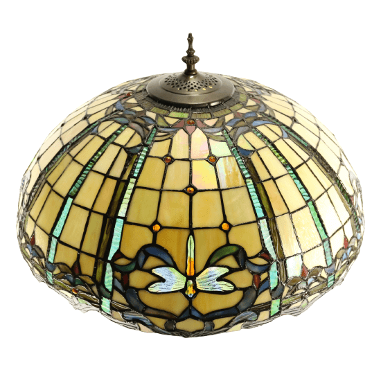 Dragonfly Tiffany Stained Glass Floor Lamp