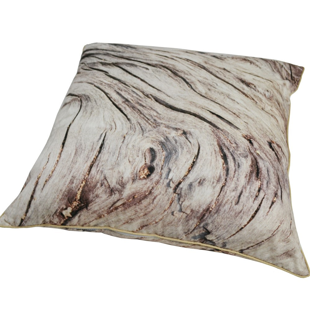 Drift Wood Cushion With Recycled Fill 45 X 45cms