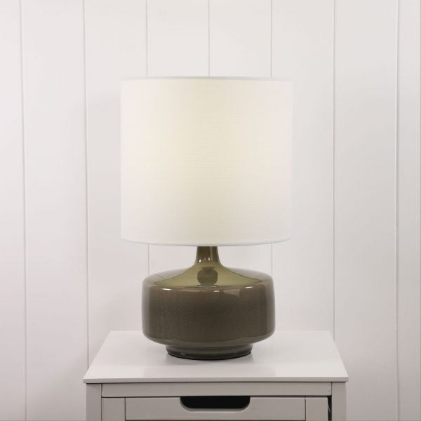 Drum Shade Ceramic Table Lamp