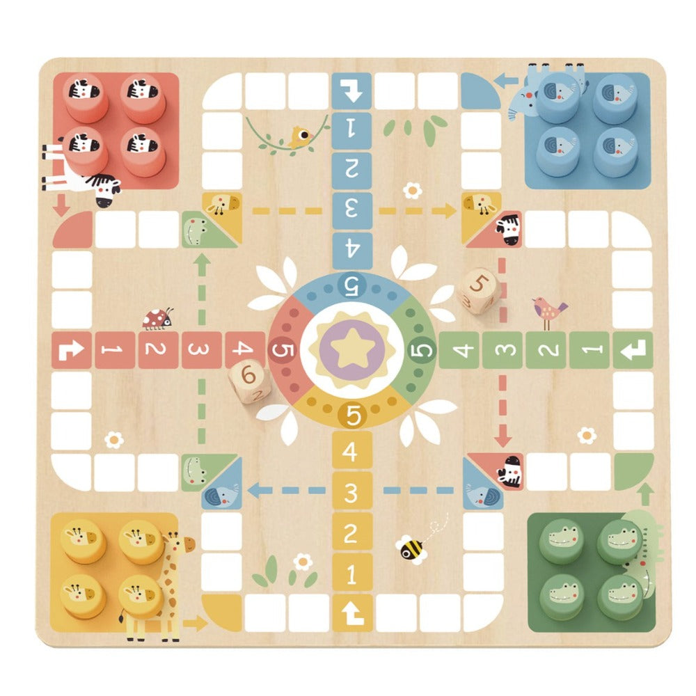 Animal Friends 2 In 1 Ludo And Snake & Ladder Games