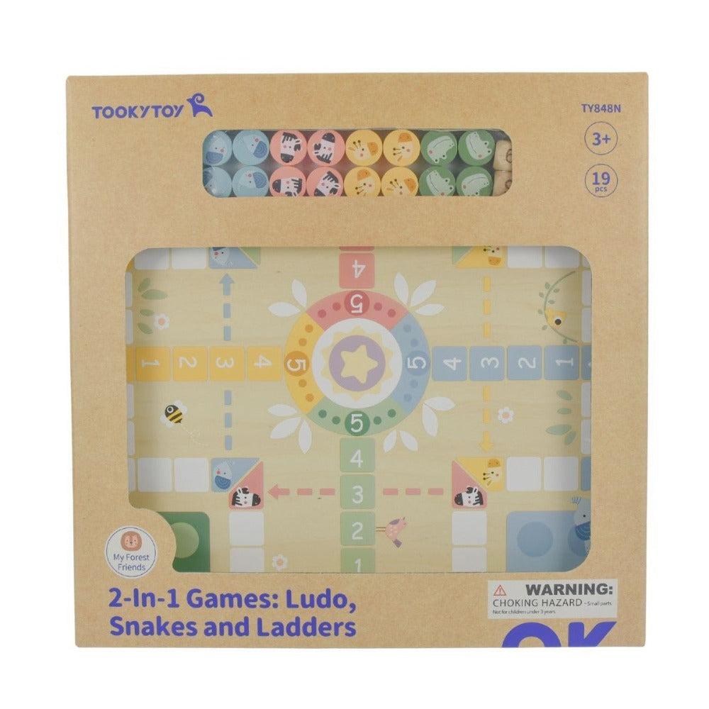 Animal Friends 2 In 1 Ludo And Snake & Ladder Games