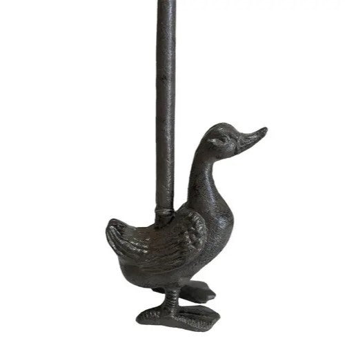 Duck Cast Iron Door Stopper With Handle