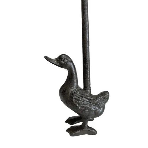 Duck Cast Iron Door Stopper With Handle