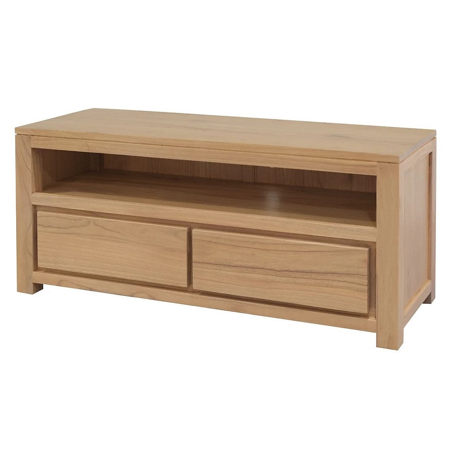 Durable Beauty Solid Mindi Timber Entertainment Unit - Natural