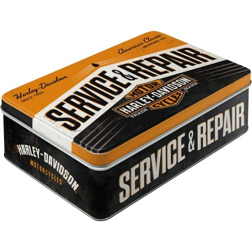 Durable Harley - Service & Repair Tin Flat Storage Box