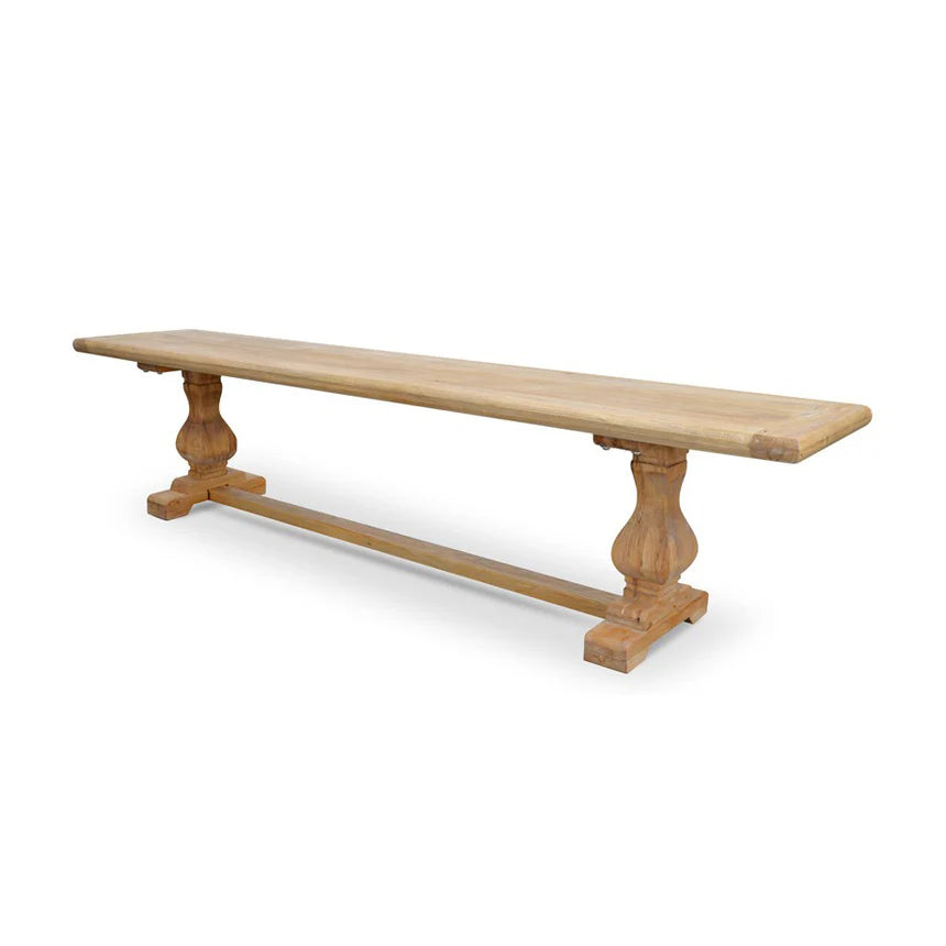 Durable Reclaimed Elm Wood Bench 200cms- Natural