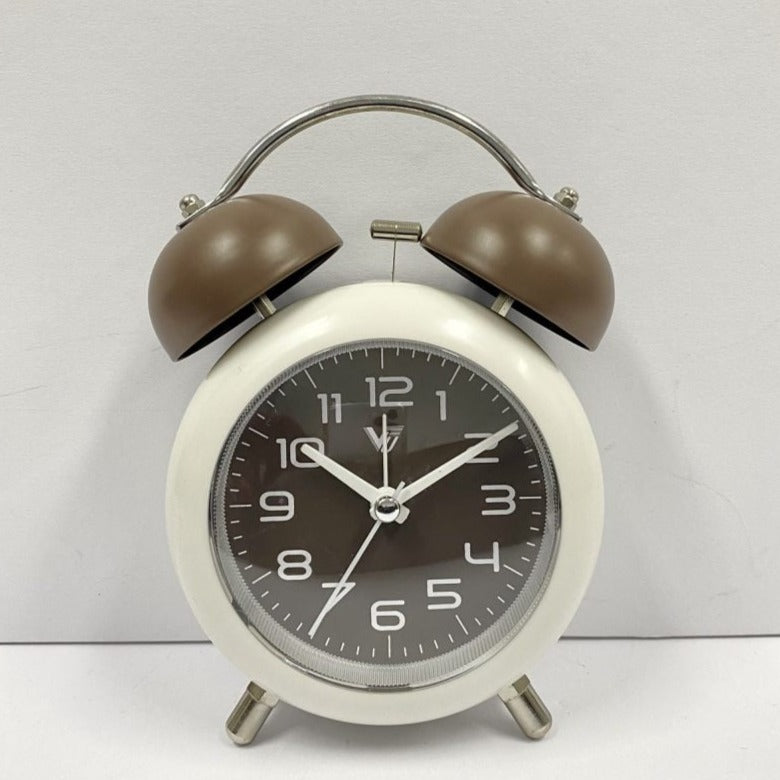 Durable Twin Bells Metal Alarm Clock - Available in 4 Colors