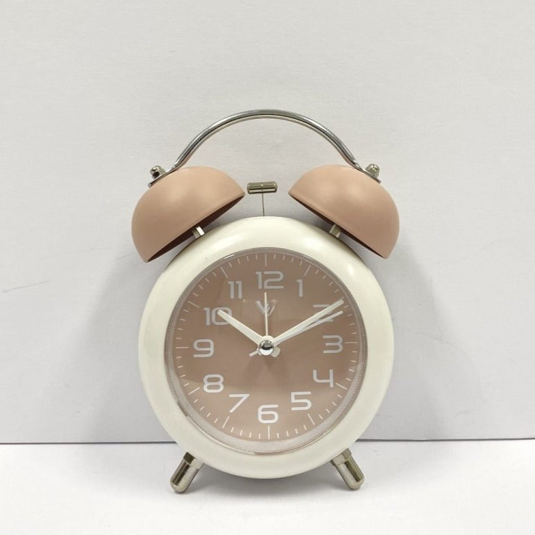 Durable Twin Bells Metal Alarm Clock - Available in 4 Colors