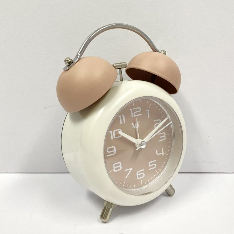 Durable Twin Bells Metal Alarm Clock - Available in 4 Colors