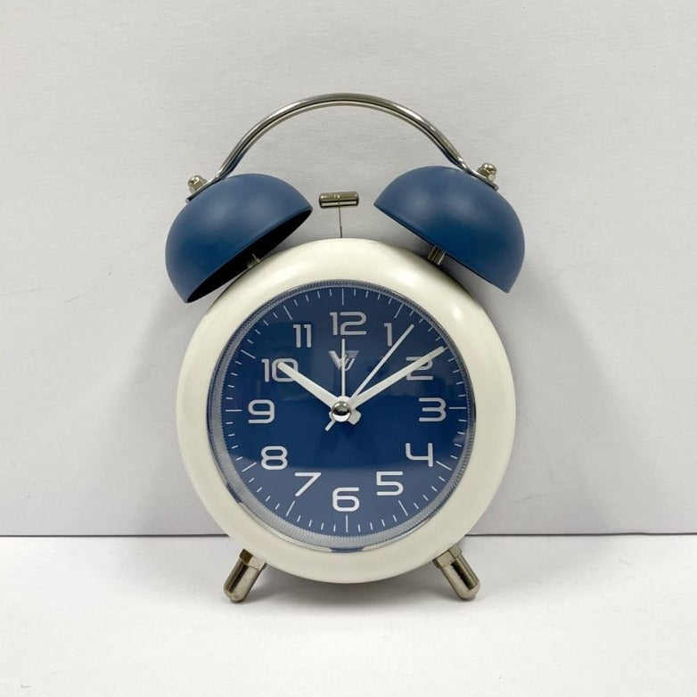 Durable Twin Bells Metal Alarm Clock - Available in 4 Colors