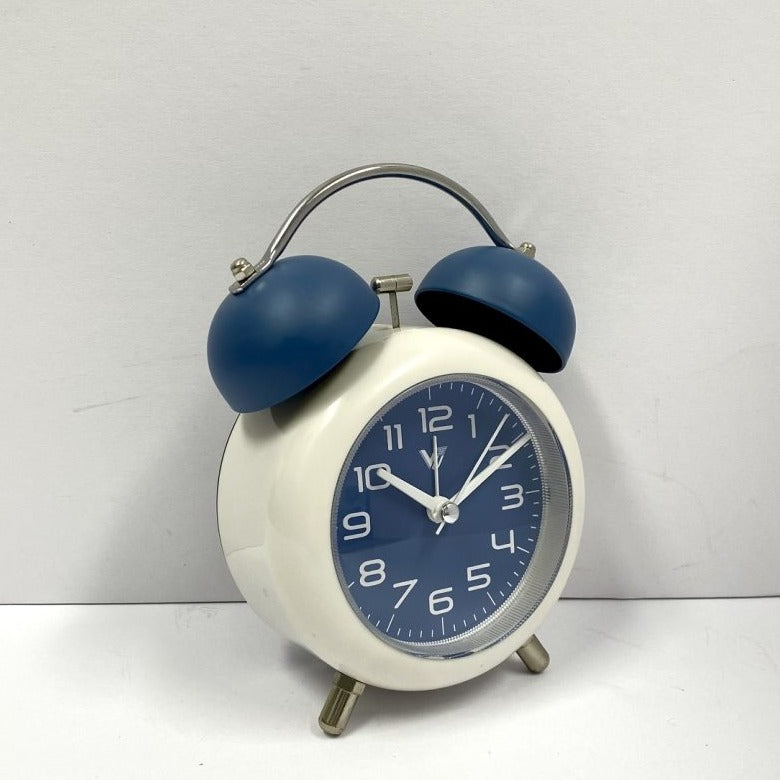 Durable Twin Bells Metal Alarm Clock - Available in 4 Colors