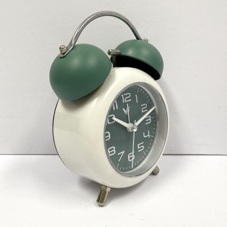 Durable Twin Bells Metal Alarm Clock - Available in 4 Colors