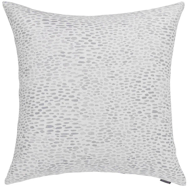 Dusty Blue Kaleidoscope Square Linen Cushion - 50x50cms