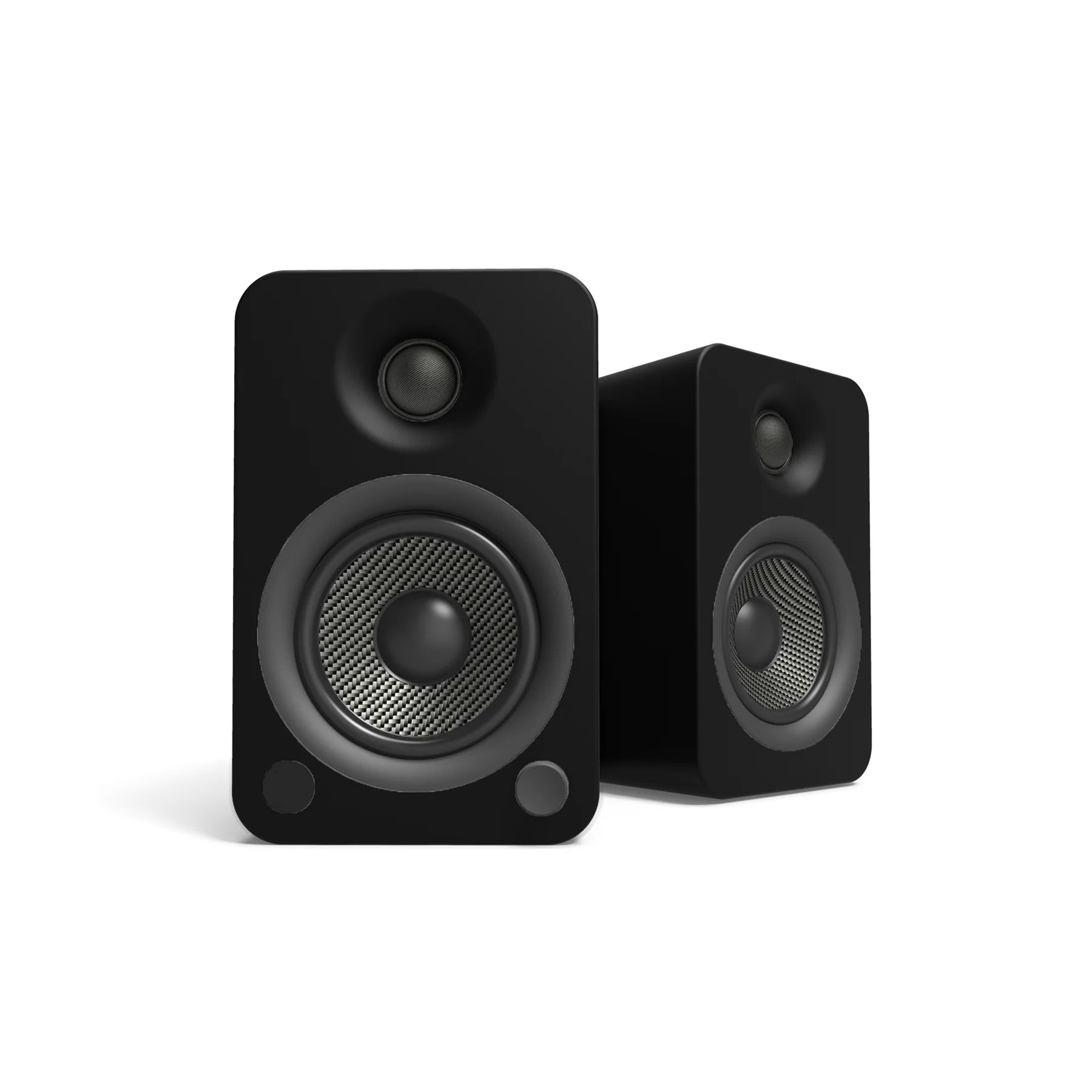 Dynamic Powered Bookshelf Speakers Bluetooth With Black Stand