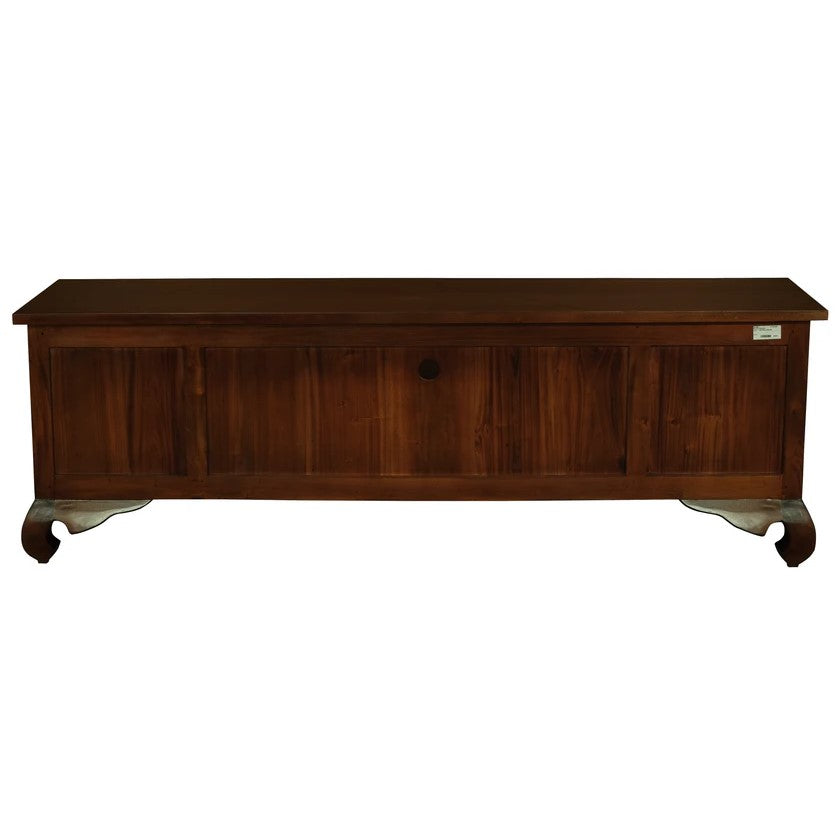 Dynasty Solid Wood Low Entertainment Unit - 190cms