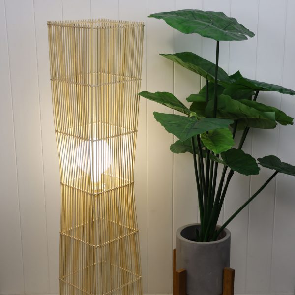 Earth Lighting Rattan Cane Floor Lamp