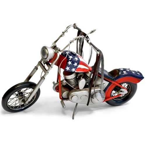 Easy Rider Motorbike Metal Ornament - Red