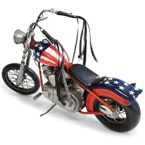 Easy Rider Motorbike Metal Ornament - Red