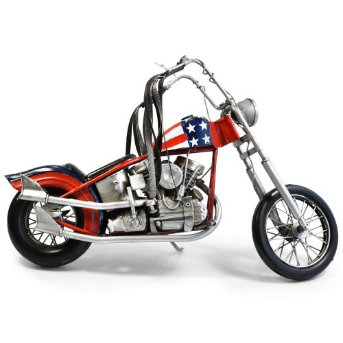 Easy Rider Motorbike Metal Ornament - Red