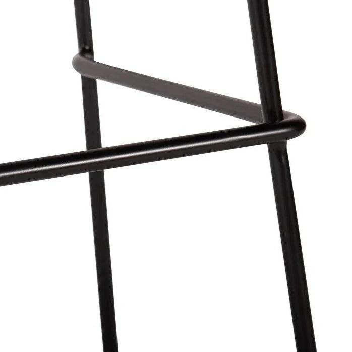 Ebony Square Seating Black Base High Stool - (Available in 2 Sizes)