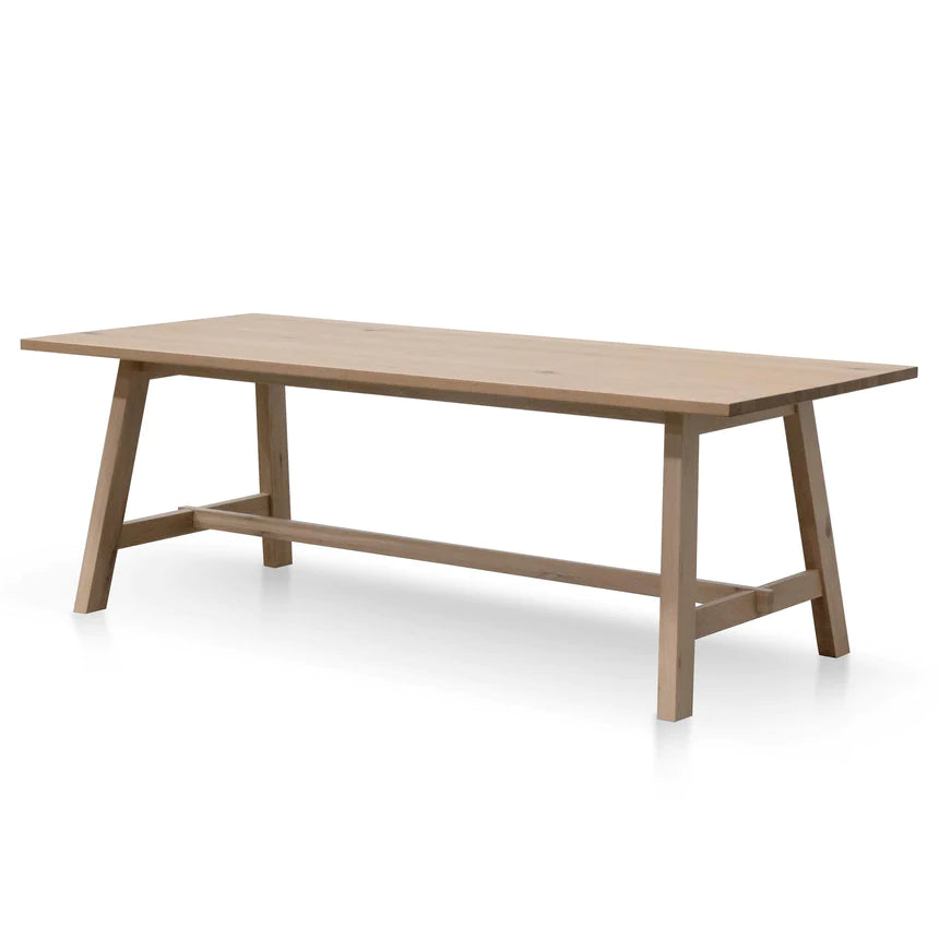 Eclectic Elegance Dining Table 220cms - Washed Natural