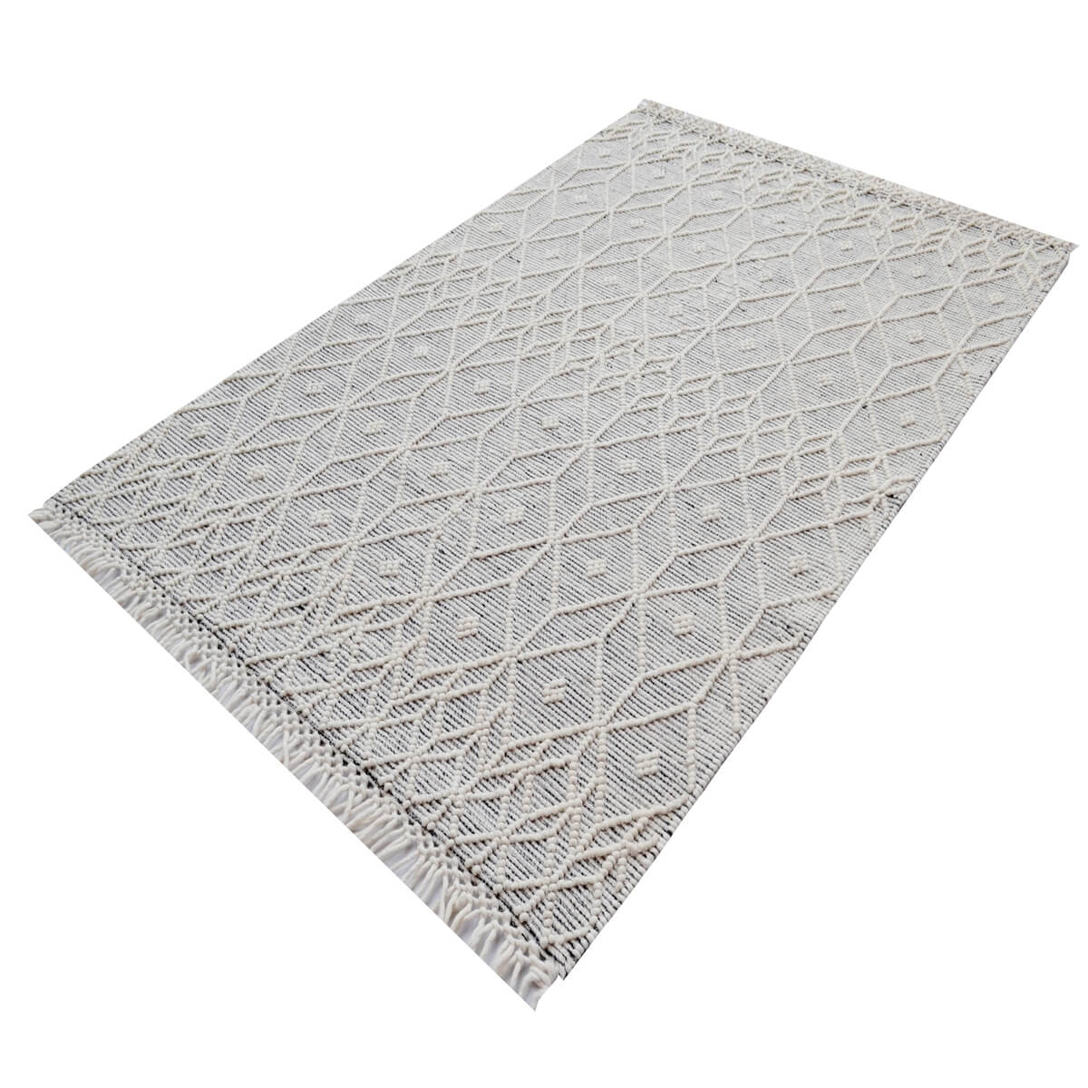 Eclipse Geometric Pattern Woollen Rug (Available in 4 Sizes)