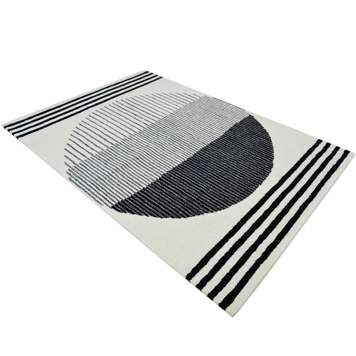 Eclipse Inspired Handmade Woolen Rug (Available in 3 Sizes)