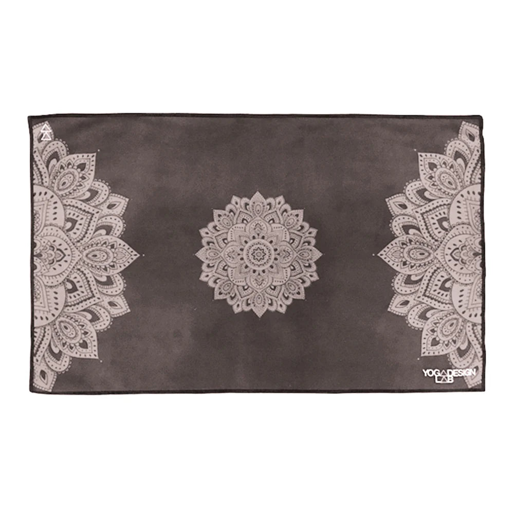 Eco-Friendly Design Lab Hand Yoga Towel - Mandala Black