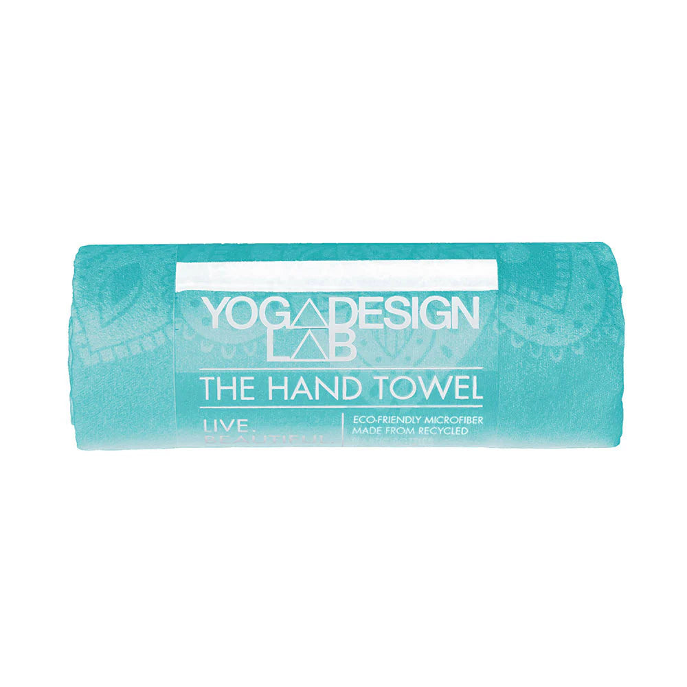 Eco-Friendly Design Lab Hand Yoga Towel - Mandala Turquoise