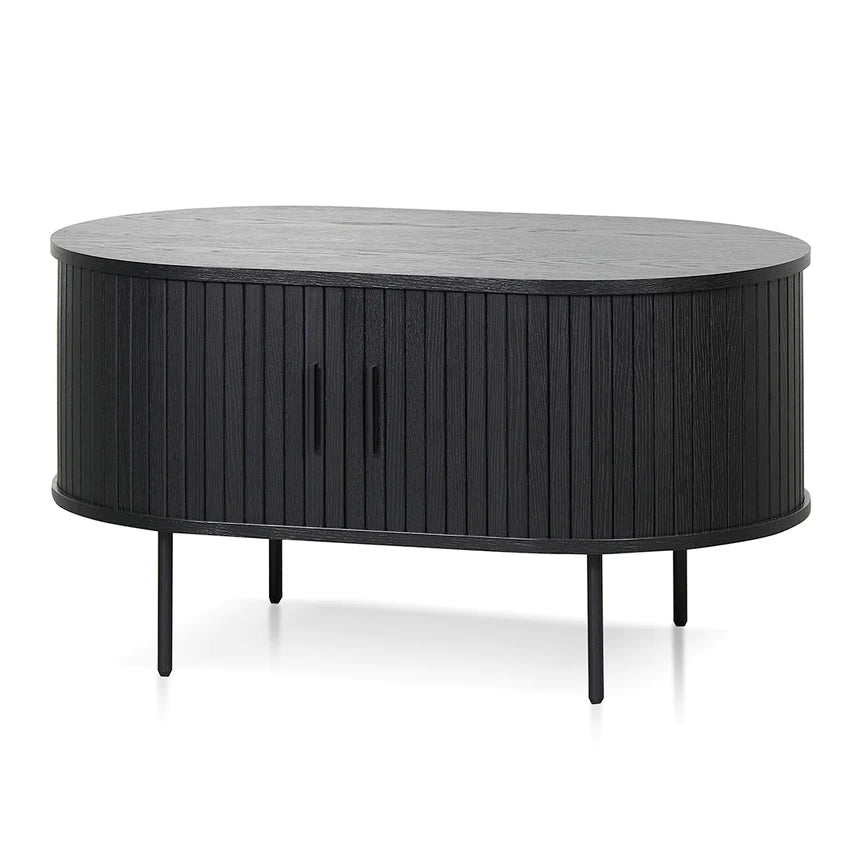 Eco Chic Wooden Coffee Table 100cms-Black