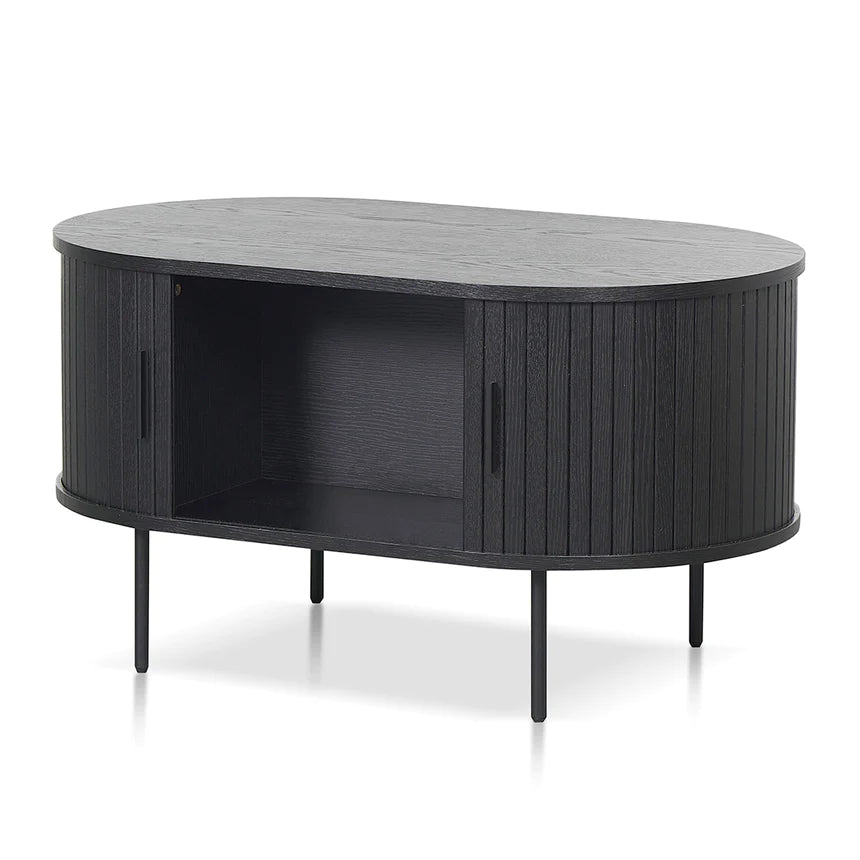 Eco Chic Wooden Coffee Table 100cms-Black