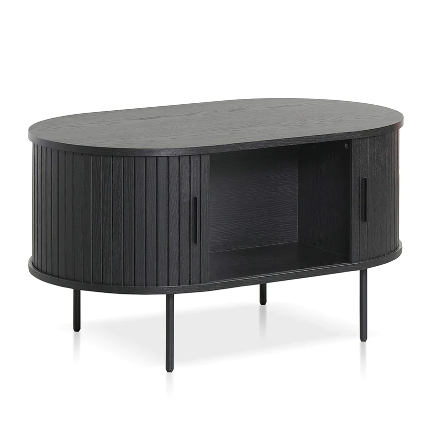 Eco Chic Wooden Coffee Table 100cms-Black