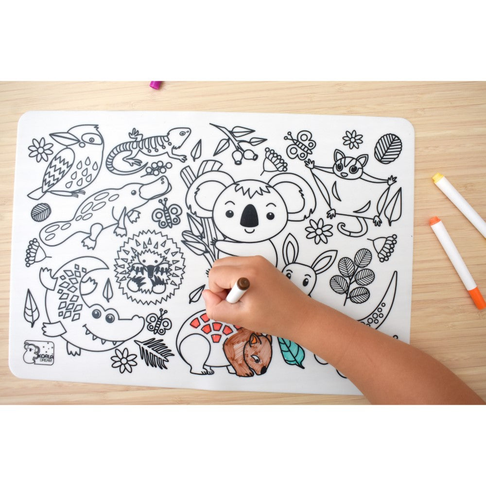 Eco Doodle Reusable Silicone Drawing Mat – Australian Animals