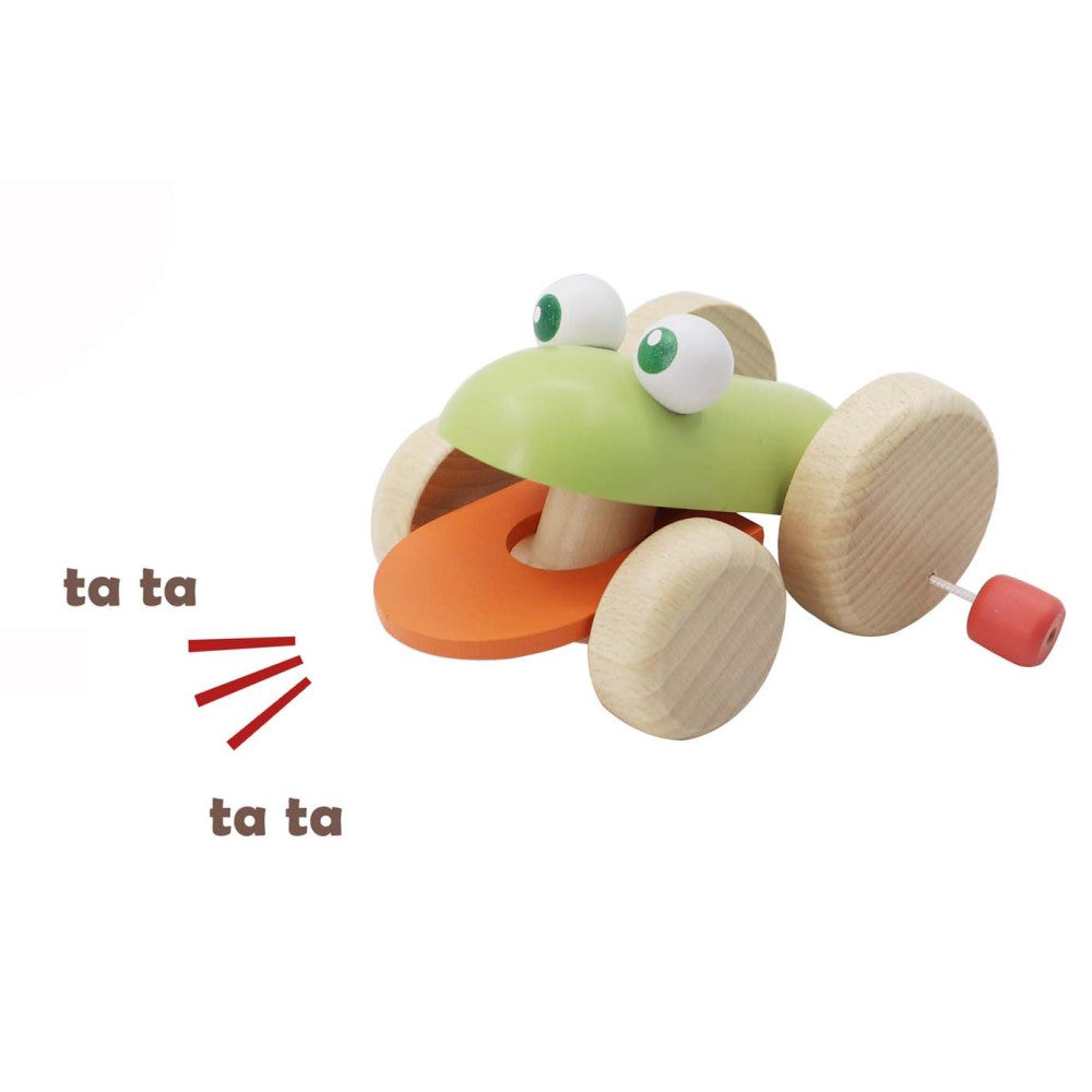 Eco Play Fun Push Along Croaking Frog