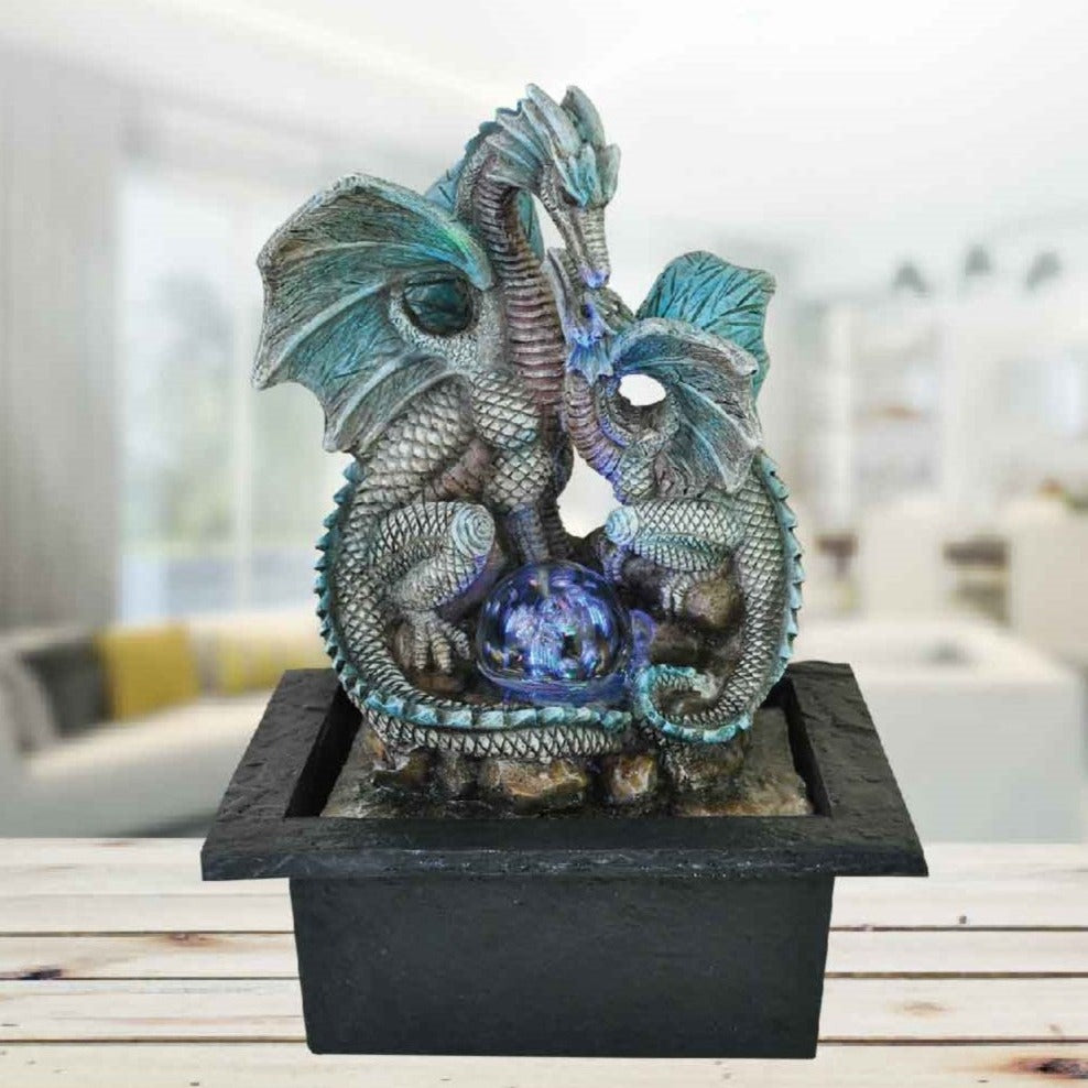 Elder Dragons Handcrafted Indoor Fountain