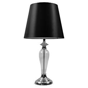 Elegance Refined Table Lamp Glass Base Black