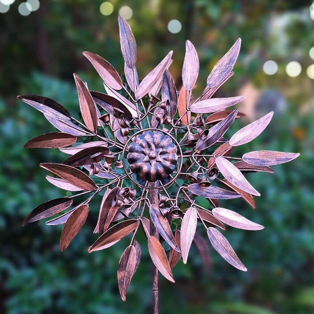 Elegant Bronze Gumnut Wind Spinner