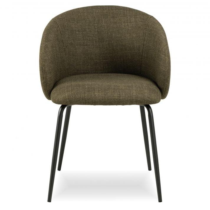 Elegant Comfort Black Legs Henley Dining Chair (Available in 4 Colors)