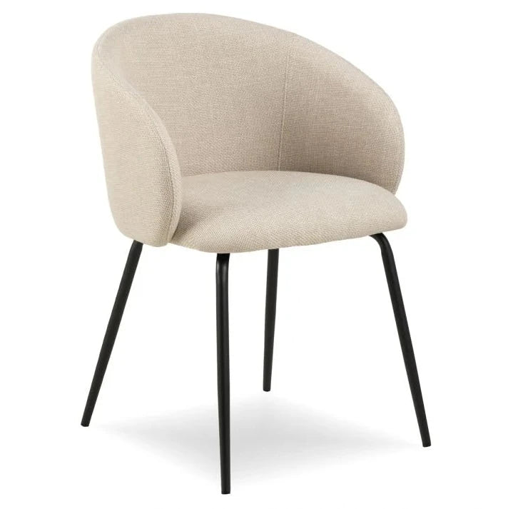 Elegant Comfort Black Legs Henley Dining Chair (Available in 4 Colors)