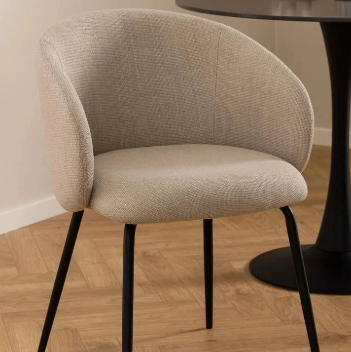 Elegant Comfort Black Legs Henley Dining Chair (Available in 4 Colors)